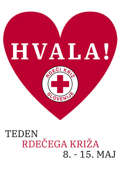 Teden Rdečega križa Slovenije je od 8. do 15. maja.