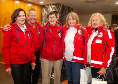 Od leve proti desni: Magdalena Piko, preds. RKS - OZ Mežiške doline, Marijan Križaj, preds. RKS - OZ Slovenj Gradec, Cvetka Tomin, gen. sekr. RKS ter Vesna Slamnik, podpr. RKS - OZ Žalec in Pavla Artnik, preds. RKS - OZ Žalec.