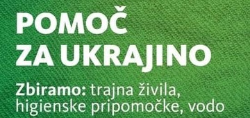 V RKS in TUŠ zbiramo pomoč za Ukrajinske državljane.