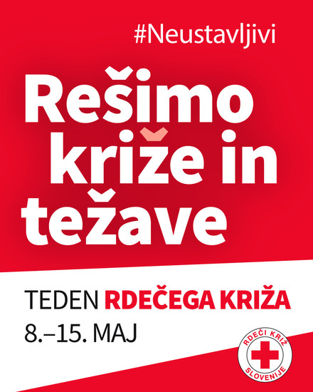 Slogan letošnjega tedna Rdečega križa je Rešimo križe in težave.