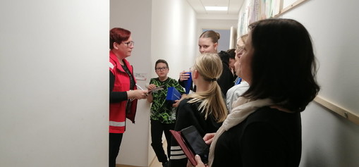 Priprava ekipe OŠ Prebold na praktični del.